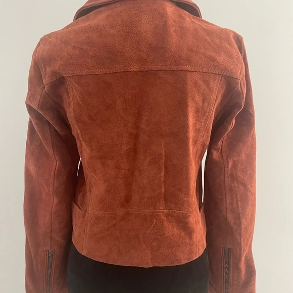 Blank NYC Suede Moto Jacket Rust Colored Size S NWT - Picture 6 of 9